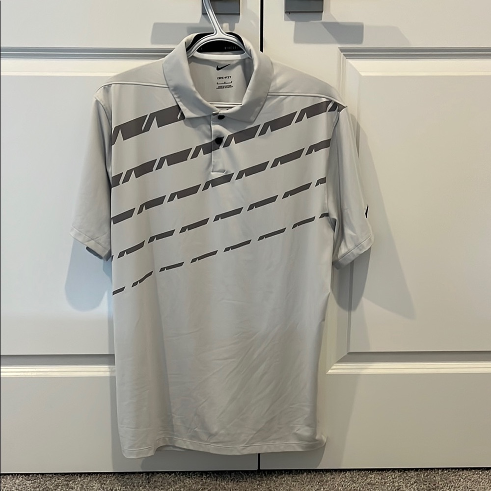 Nike Gray Men's Polo Shirt - Picture 1 of 3
